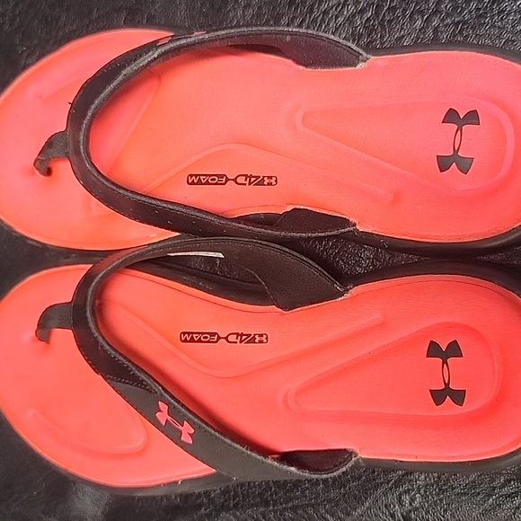 Under Armour Shoes - Under armor women size 10 flip flops. Perfect condition.